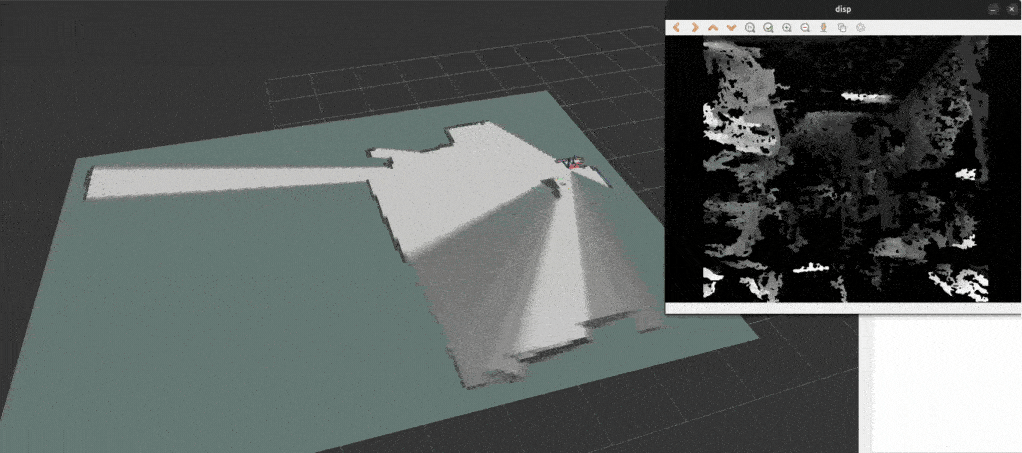 SLAM Mapping and Dispiraity